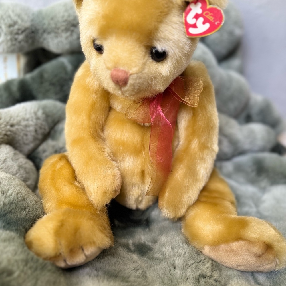 Ty Classic Teddy Bear with Red Bow